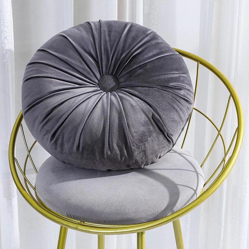 Nordic Velvet Round Seamless Sofa Cushion Light Luxury Solid Color Simple Irregular Design|Home Decor Cushions