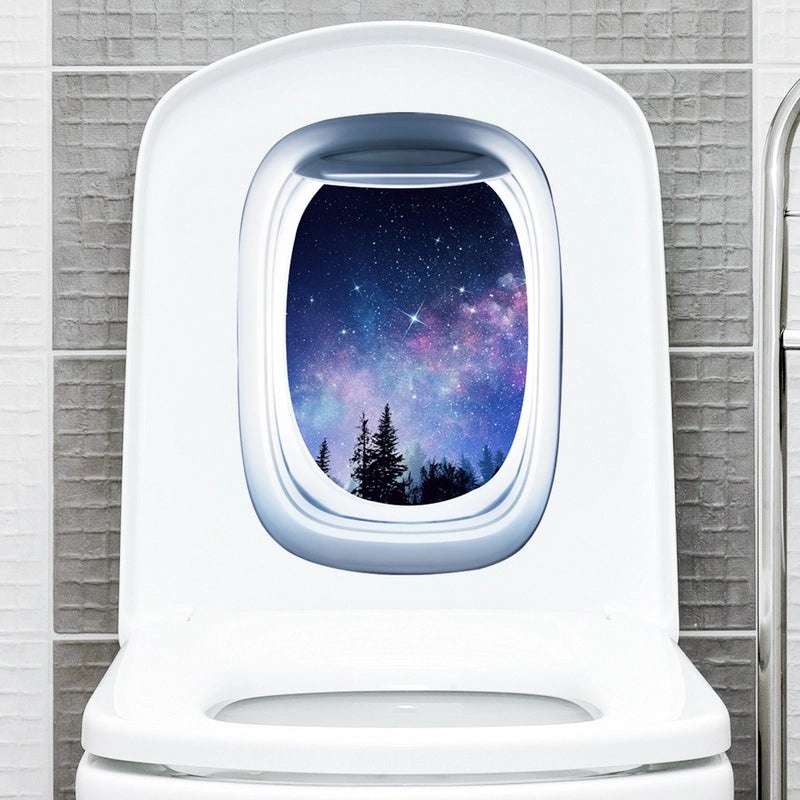 Elegant Landscape PVC Wall Sticker for Bathroom Decor|Home Decor & Wall Art