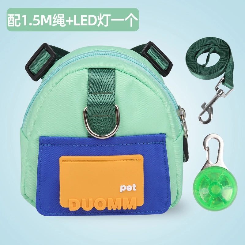 Cartoon Dog Backpack for Pets Outdoor Travel Small Schoolbag Lightweight Pet Supplies|Pet Accessories