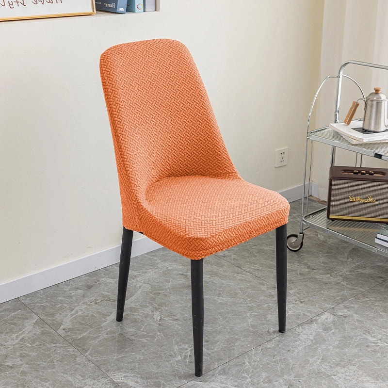Jacquard Polar Fleece Thickened Stretch Chair Cover One-piece Anti-fouling Hotel Home Dining Chair Protector|Home Decor & Furniture Accessories