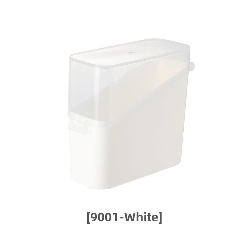 Japanese-style Refrigerator Side Door Organizer Box with Lid Transparent Storage for Coffee Tea Bags Small Items|Kitchen Storage & Organization