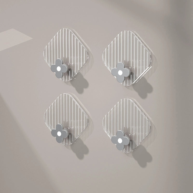 Minimalist Four Leaf Clover Hooks ABS PET Material | Home Organization Accessories