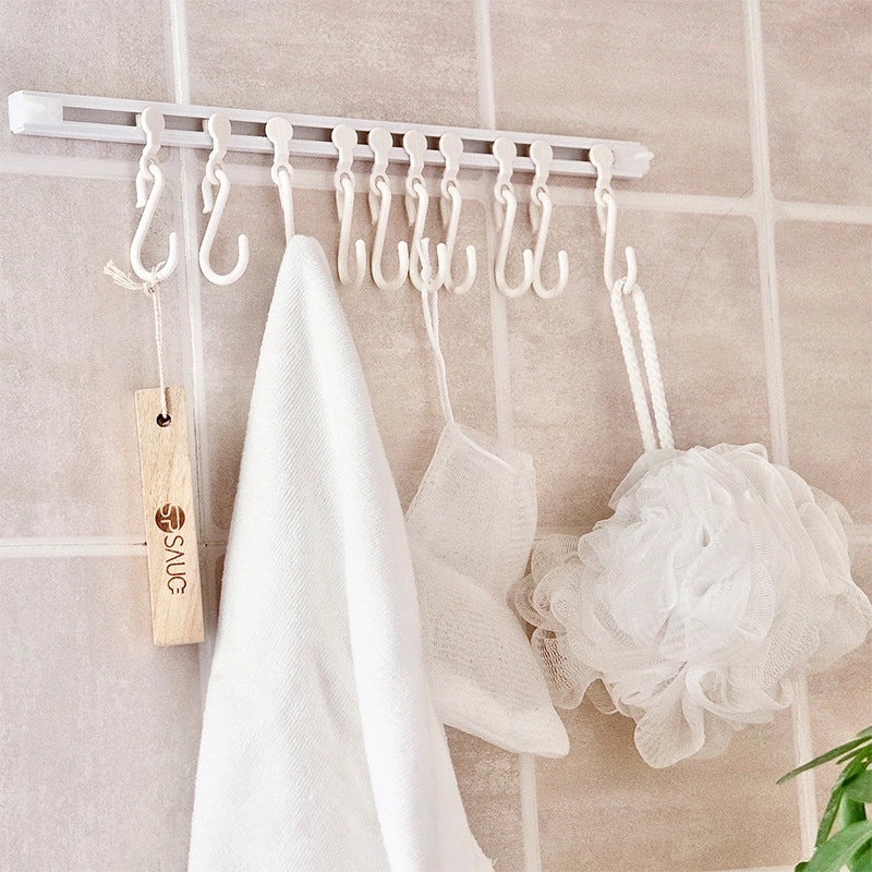 Minimalist Solid Color Plastic Hooks for Casual Use|Home Organization & Storage Accessories