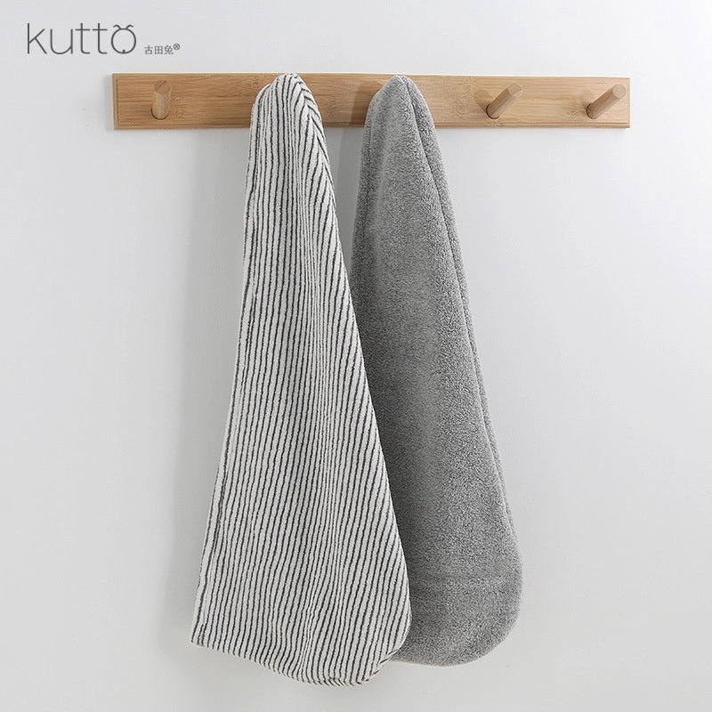 Coral Velvet Bamboo Charcoal Antibacterial Double-layer Hair Drying Towel Cap for Women | Hair Care Accessories