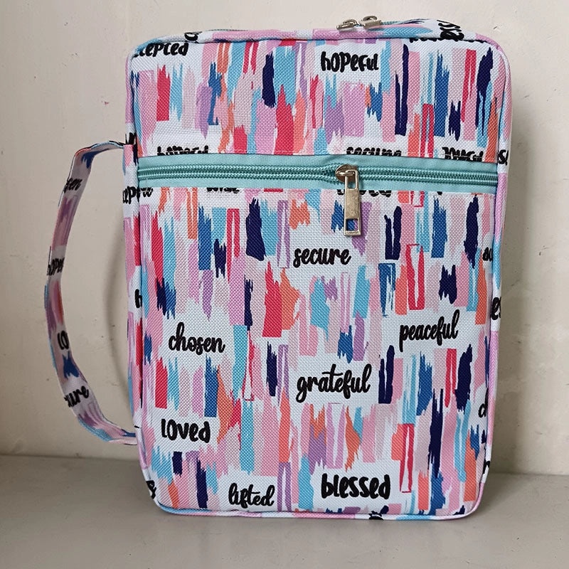 Classic Women's Oxford Cloth Floral Letter Square Zipper Handbag|Women's Handbags & Accessories