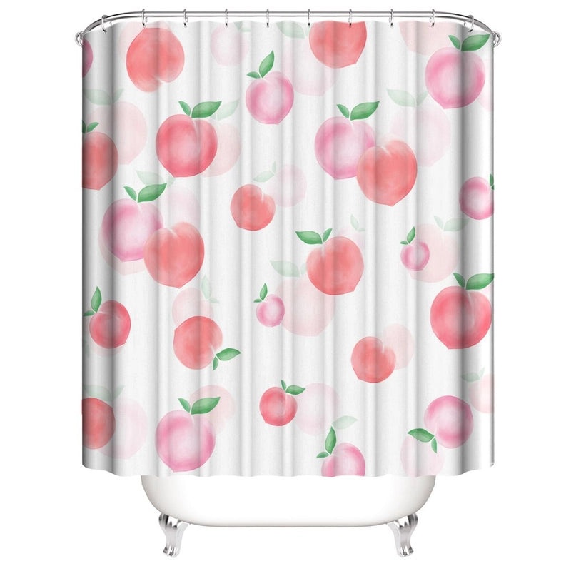 Fruit Pattern Polyester Shower Curtain for Bathroom Decor|Bathroom Accessories