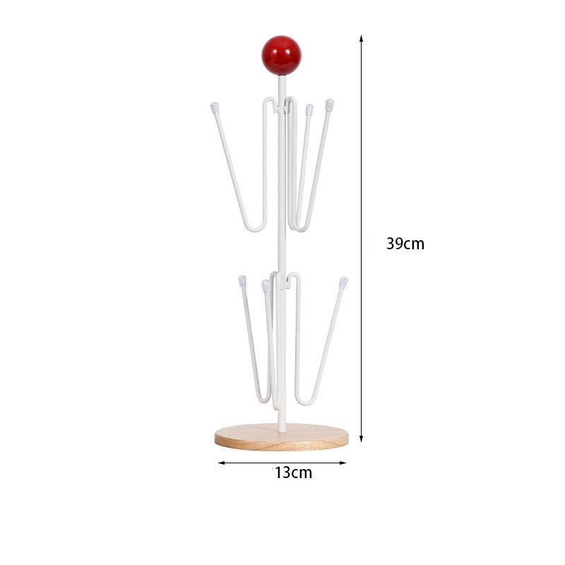 Double-layer Glass Cup Holder Upside-down Tea Mug Storage Rack for Desktop | Home & Kitchen Accessories