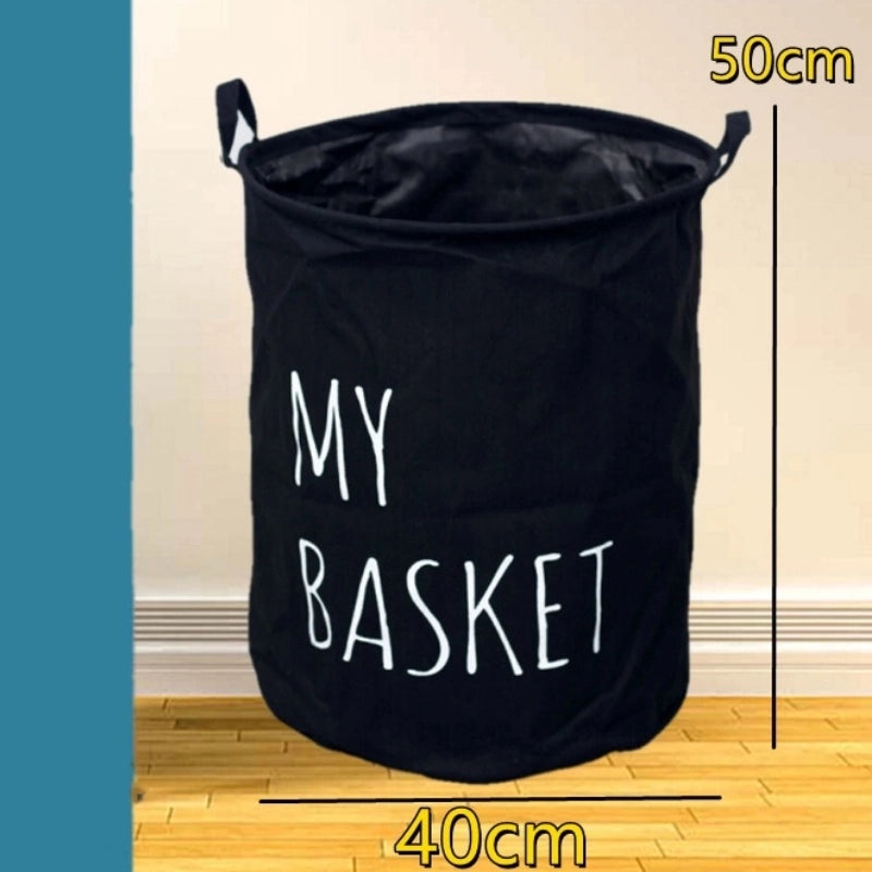 Geometric Animal Print Cotton Linen Storage Basket Minimalist Style|Home Storage & Organization