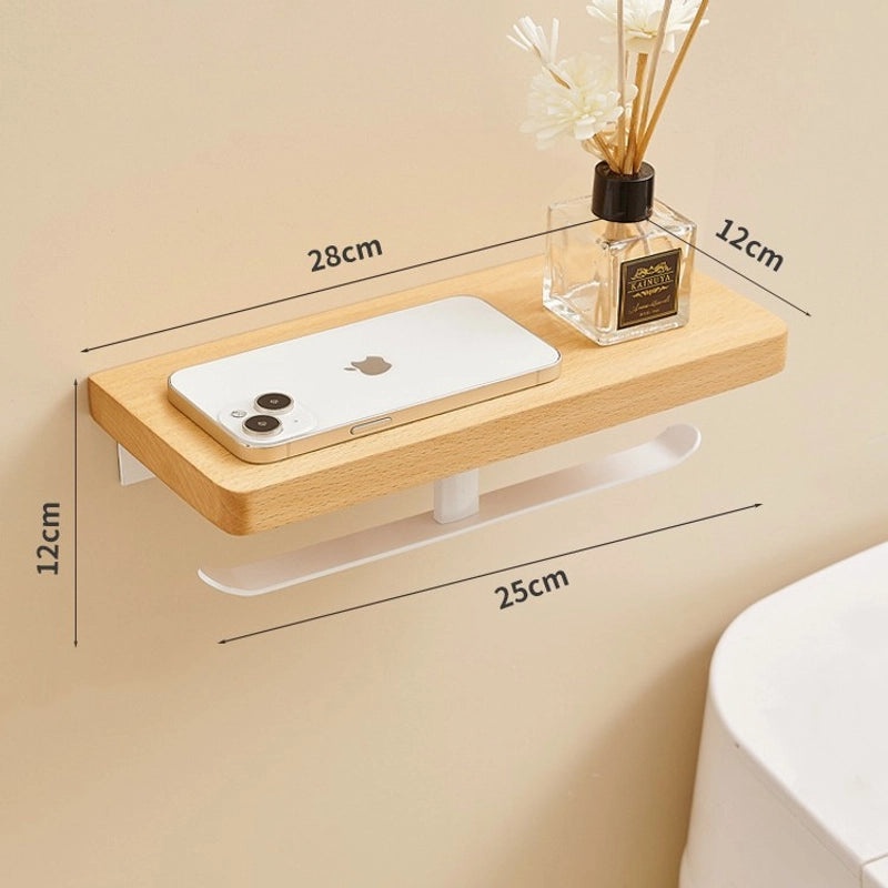 Elegant Solid Color Wooden and Aluminum Tissue Dispenser | Home & Living Accessories