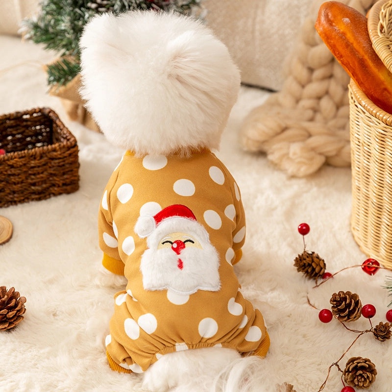 Cute Bear Striped Pet Air Conditioning Outfit for Dogs and Cats Four-legged Spring Summer Clothes|Pet Apparel