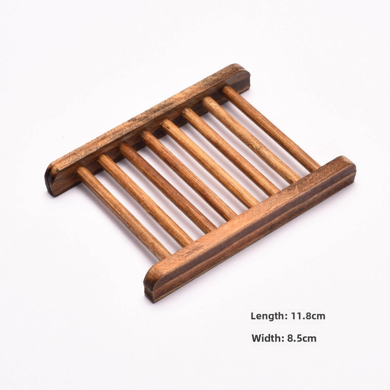 Bamboo Soap Dish with Drainage for Bathroom Hotel Use Simple Wooden Soap Tray Household Eco-friendly Design|Home & Kitchen > Bath > Bath Accessor