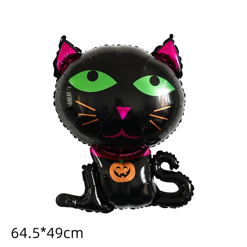 Halloween Hip-Hop Ghost Pattern Aluminum Foil Balloons for Party Festival Decoration|Party Supplies Balloons