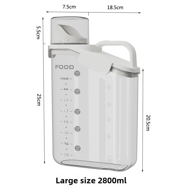 Pet Food Storage Container Airtight Cat & Dog Food Barrel Moisture-Proof Grain Storage Box | Pet Supplies Storage