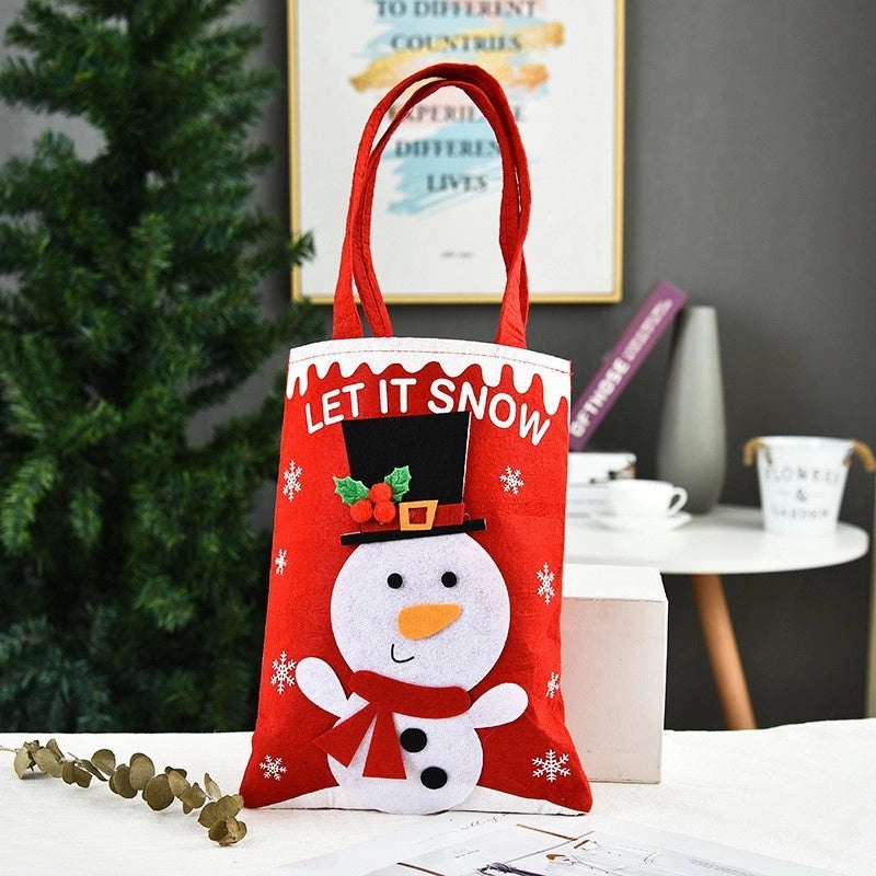 Nordic Christmas Gift Bags Santa Snowman Elk Party Decorations | Christmas Party Supplies