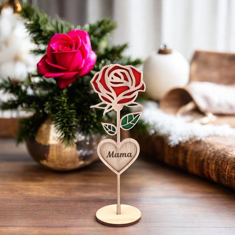 Elegant Floral Wood Decor for Mother's Day Indoor Family Gatherings | Home Party Accessories