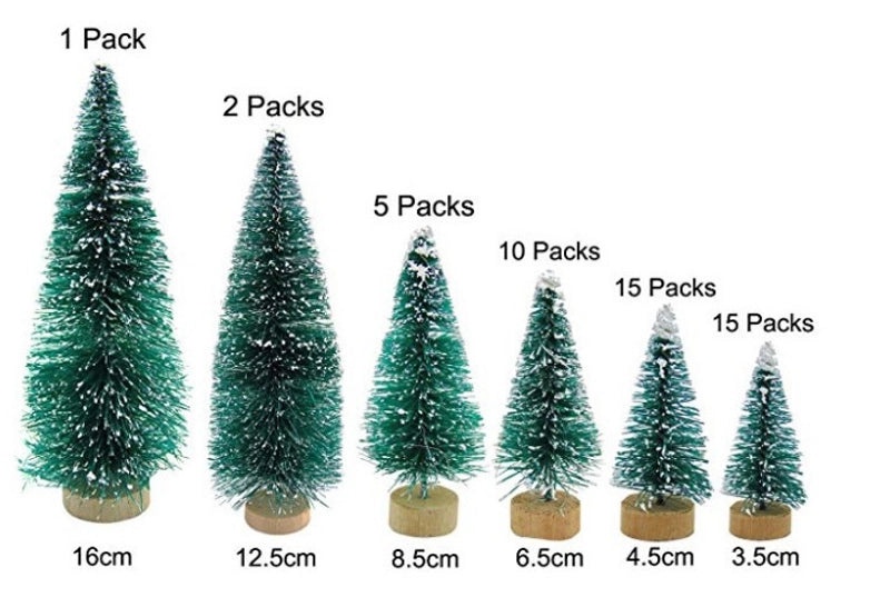 Christmas Decorations Gift Bag with Mini DIY Tree Accessories and Snow Pine Tower|Holiday Décor