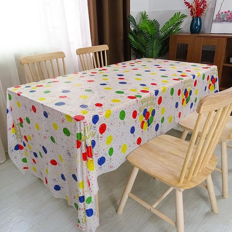 Kids Birthday Disposable Rectangular Tablecloth for Party Classroom Decoration|Party Supplies
