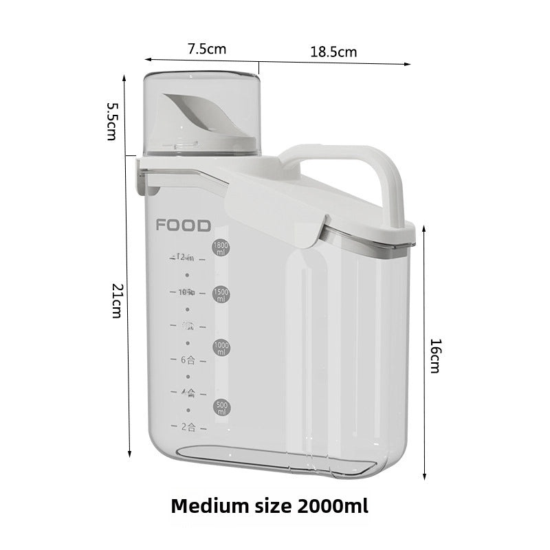 Pet Food Storage Container Airtight Cat & Dog Food Barrel Moisture-Proof Grain Storage Box | Pet Supplies Storage