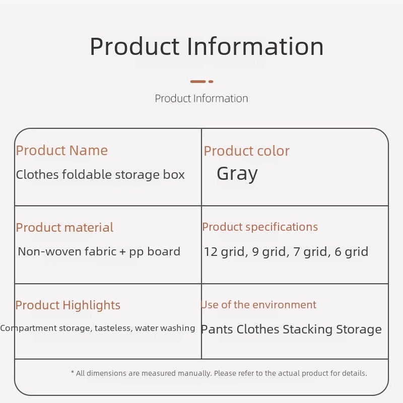 Fabric Clothes Storage Box for Bedroom Drawer Organizer | Home Storage & Organization