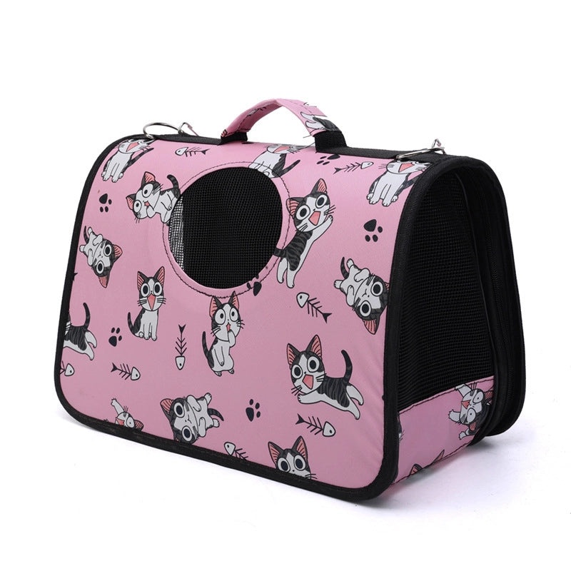 Foldable Space Capsule Pet Carrier Backpack for Small Dogs and Cats Portable Outing Cage Bag|Pet Carriers & Travel Gear