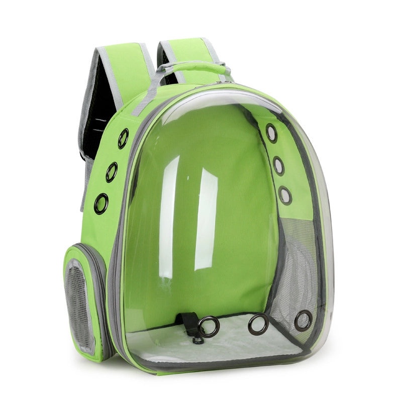 Minimalist Solid Color Pet Backpack Made of Durable PVC Oxford Cloth|Pet Carriers & Travel Bags