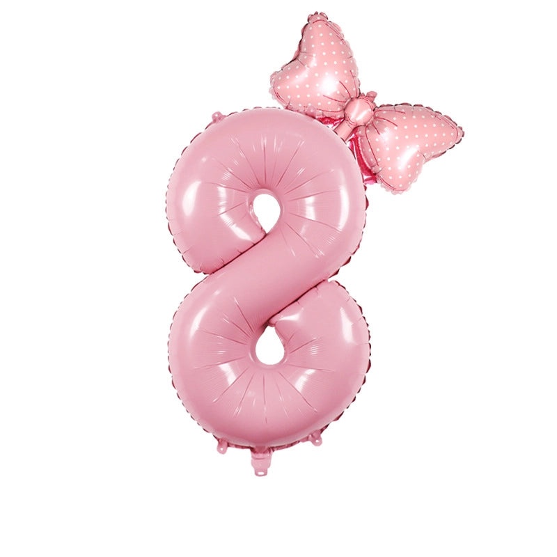 Modern Number Birthday Balloons Aluminum Foil Classic Basic Style | Party Decorations Balloons