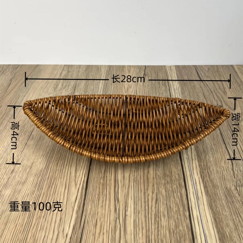 Minimalist Solid Color Woven Style Storage Basket Set of 2 | Home Storage & Organization