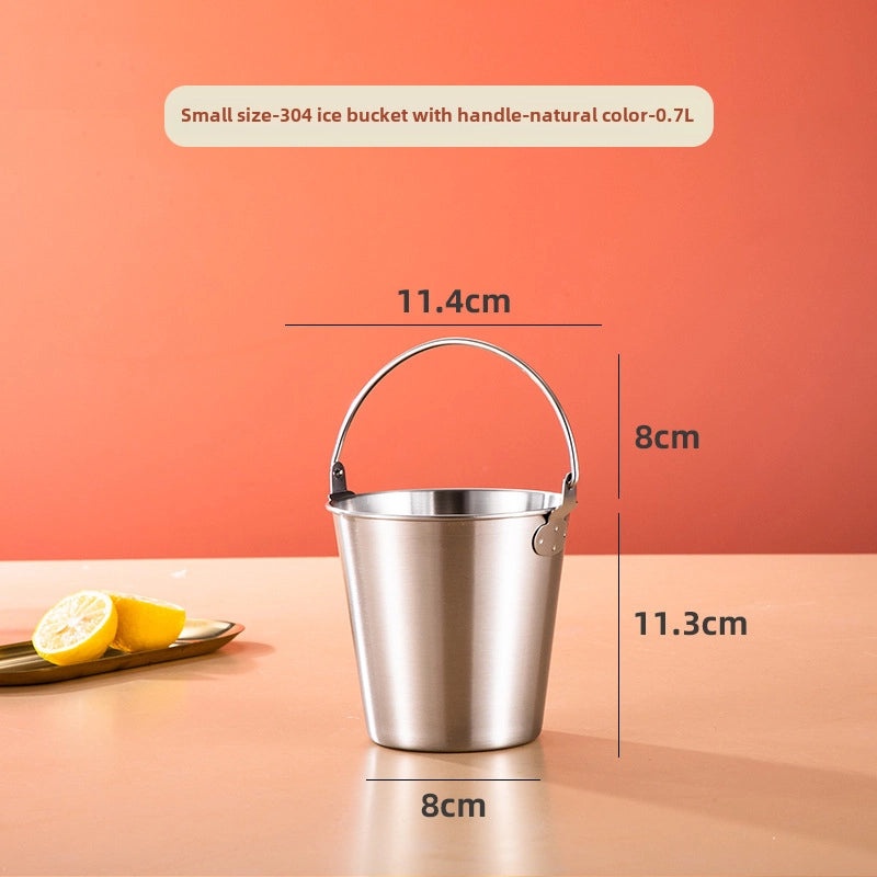 304 Stainless Steel Ice Bucket for Bar & Home Use | Kitchen & Dining Accessories