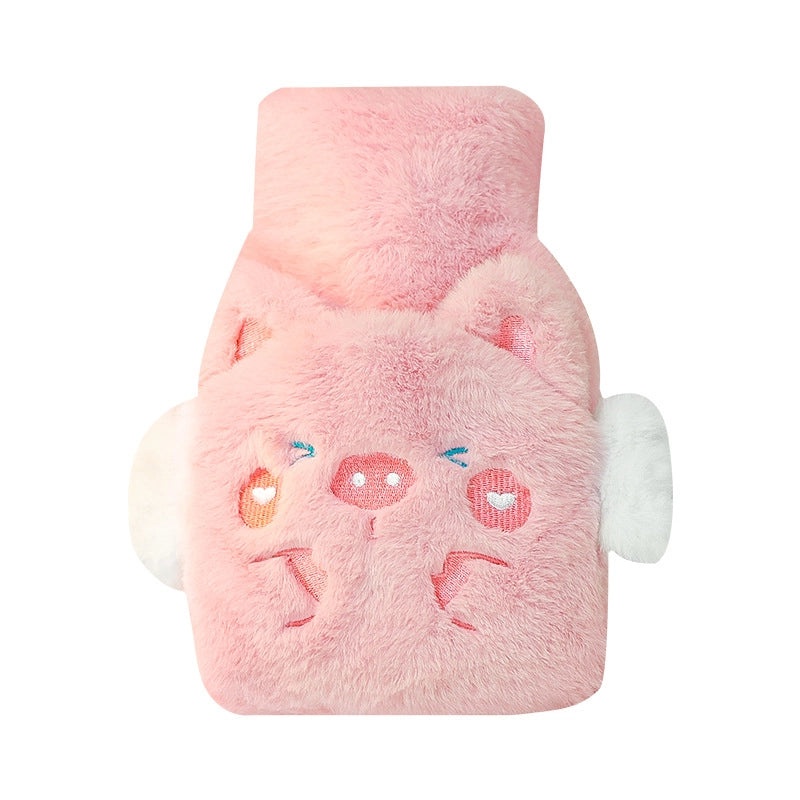 Cute Plush Water Injection Hot Water Bag Embroidered Student Hand Warmer Thickened Warm Doll|Home & Living Accessories