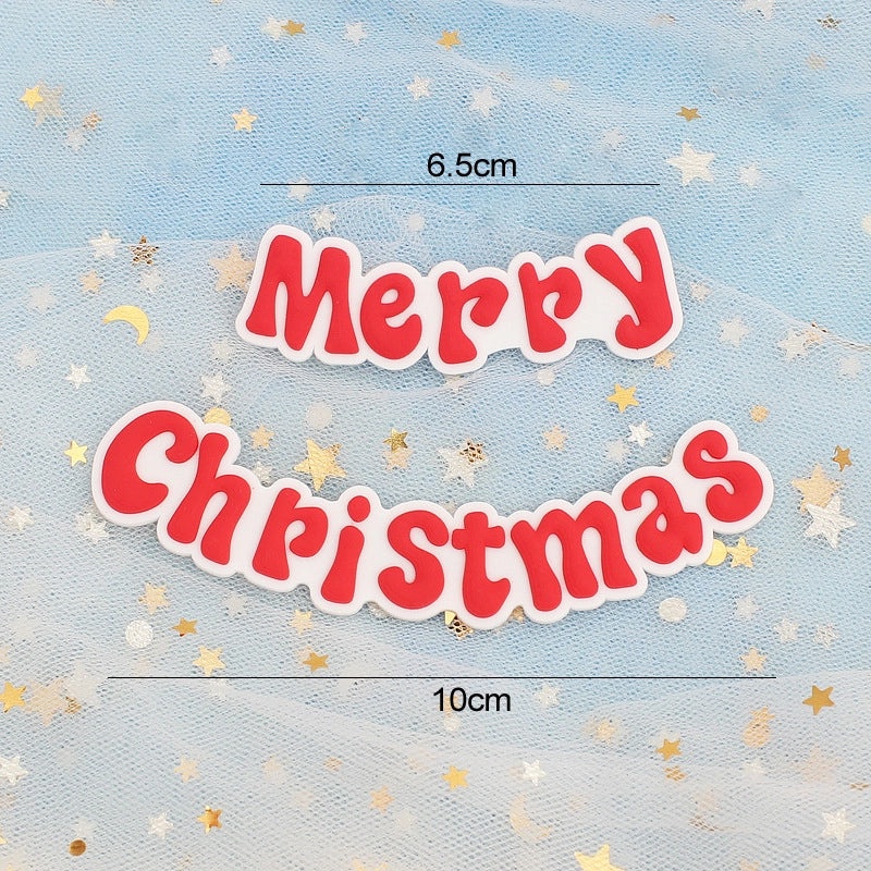 Christmas Cake Decoration Set Soft Glue Plug-in Christmas Tree Santa Snowman Reindeer Holiday Decor|Christmas Cake Decorations