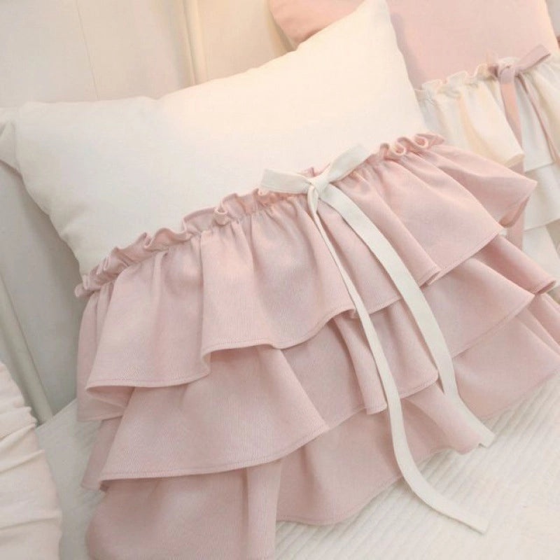 Casual Elegant Cute Bow Knot PP Cotton Throw Pillow for Couch and Sofa Decor | Home Decor Pillows