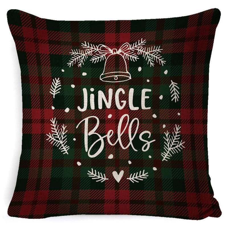 European Style Linen Christmas Pillow Cover for Sofa Cushion Cozy Home Decor|Home Decor & Accessories