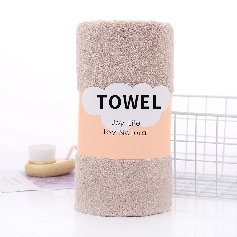 Soft Coral Fleece Bath Towel for Adults | Quick-Dry Thick Large Absorbent Bath & Beach Wrap Towel | Home Textile