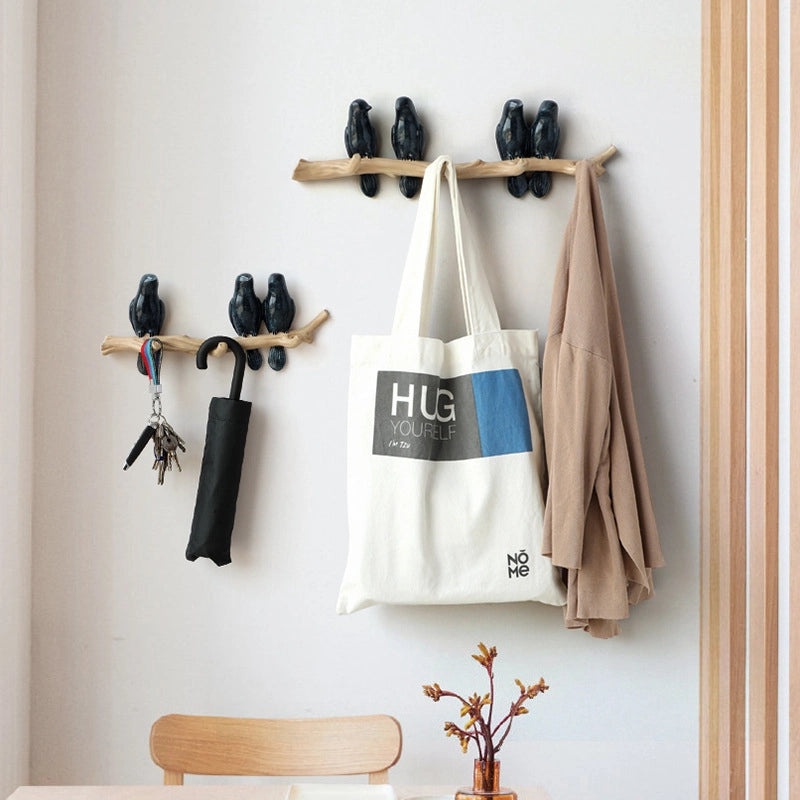 Nordic Bird Wall Hook Creative Key and Coat Hanger Punch-Free Seamless Design|Home Decor & Wall Hooks