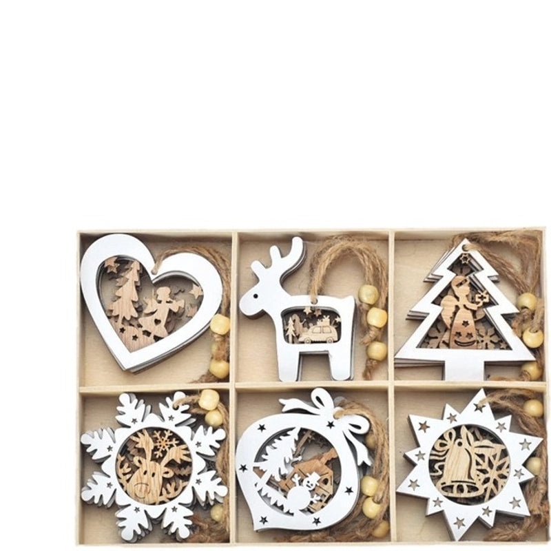 Creative Santa Claus Wooden Ornaments for Christmas Tree Top | Christmas Decorations