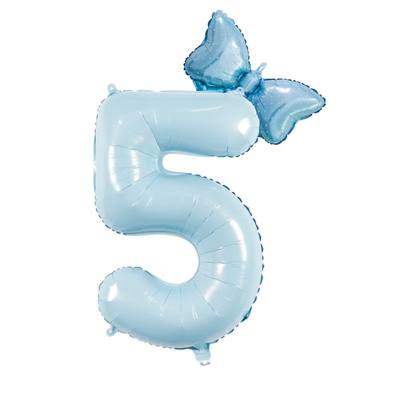 Modern Number Birthday Balloons Aluminum Foil Classic Basic Style | Party Decorations Balloons