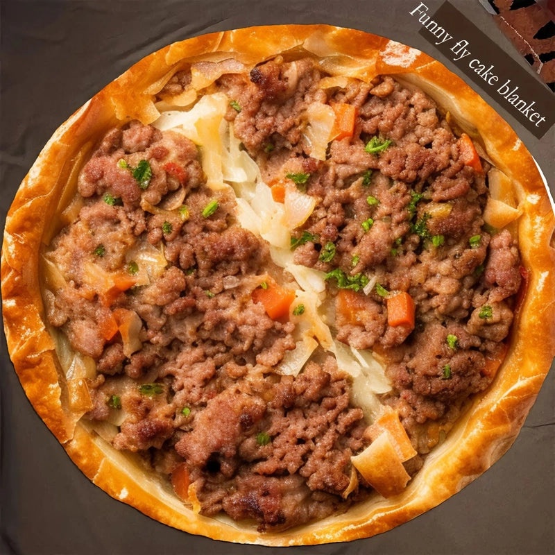 Adorable Hamburger Pattern Polyester Bedding Blanket|Home & Living - Bedding & Blankets