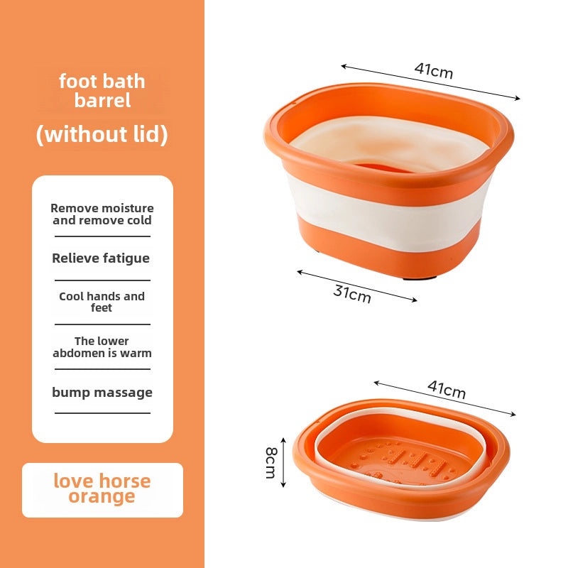 Foldable Silicone Foot Bath Bucket for Home Use | Foot Care & Massage Accessories