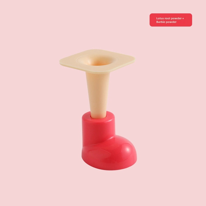 Cute DIY Round Head Shoe Foot Mat Small Feet Detachable Adhesive-Free Decorative Tissue Box and Trash Can Accessory|Home Decor & Organization