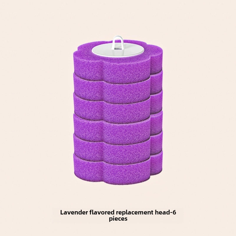 Toilet Brush Replacement Sponge Head Disposable Cleaning Tool No Dead Angle Household Use|Home Cleaning Supplies