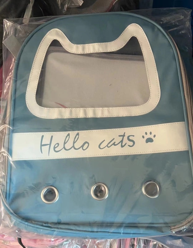 Portable Breathable Cat Carrier Bag Oxford Cloth Scratch Resistant Foldable Pet Backpack for Travel|Pet Carriers & Backpacks
