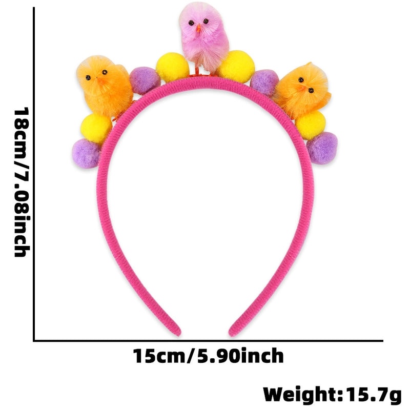 Easter Rabbit and Chick Hairball Headband Cute Party Festival Accessory 1 Piece|Party Supplies