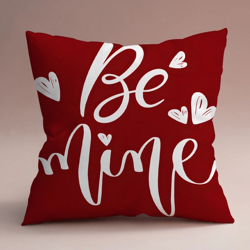Elegant Heart-Shaped Polyester Pillow Covers for Valentine's Day | Home Decor & Sofa Accessories