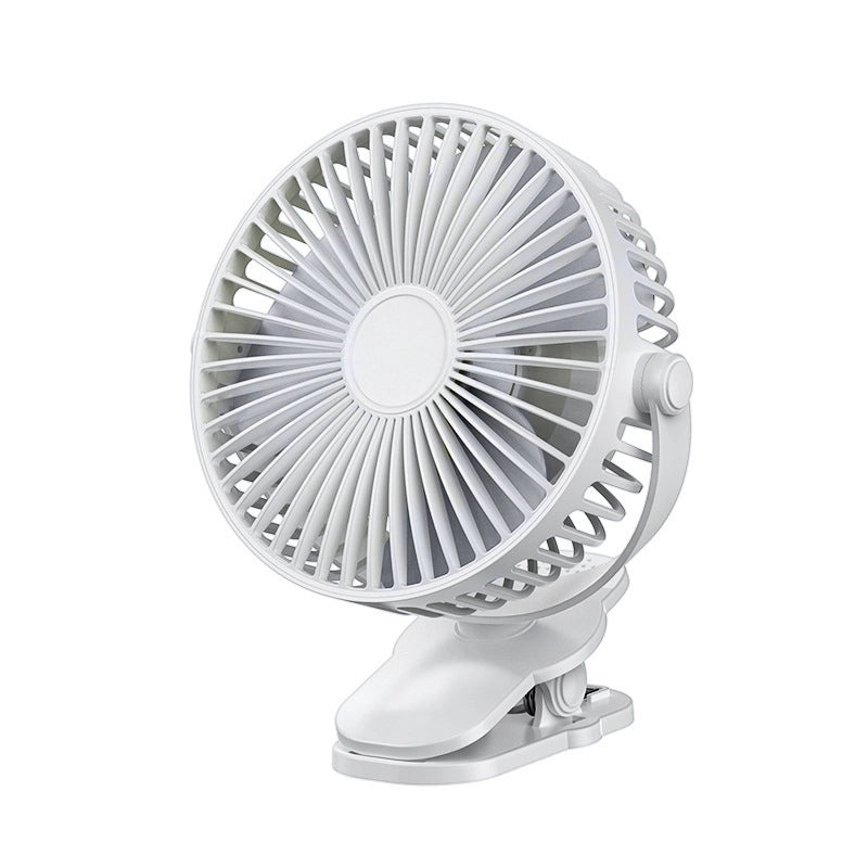 Portable Rechargeable Clip Fan with Rotating Head and Large Airflow | Home Appliances Fans