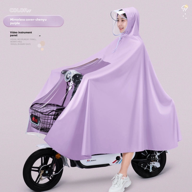 Electric Motorcycle Raincoat Thickened Adult Full-Body Non-Disposable Long Poncho for Outdoor Use|Motorcycle Rain Gear