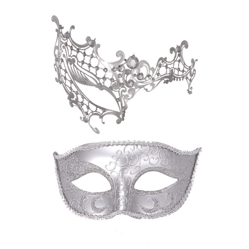 Cute Black Metal Wrought Iron Masks Set Multi-Diamond & Little Beauty Styles|Jewelry & Accessories