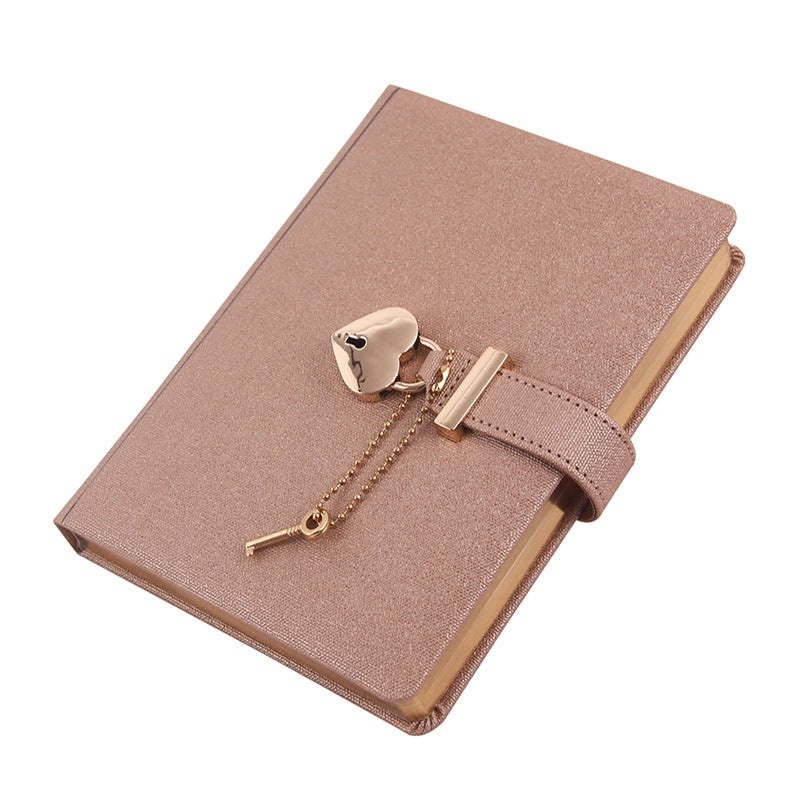 Heart-Shaped Lock Diary Notebook with Password Protection for Students and Office Use | Stationery/Notebooks/Journals