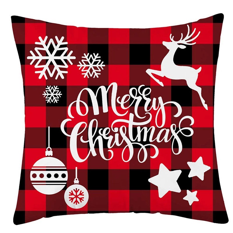 European Style Linen Christmas Pillow Cover for Sofa Cushion Cozy Home Decor|Home Decor & Accessories