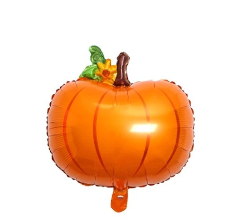 Minimalist Classic Pumpkin Aluminum Film Christmas Balloons | Holiday Party Decorations