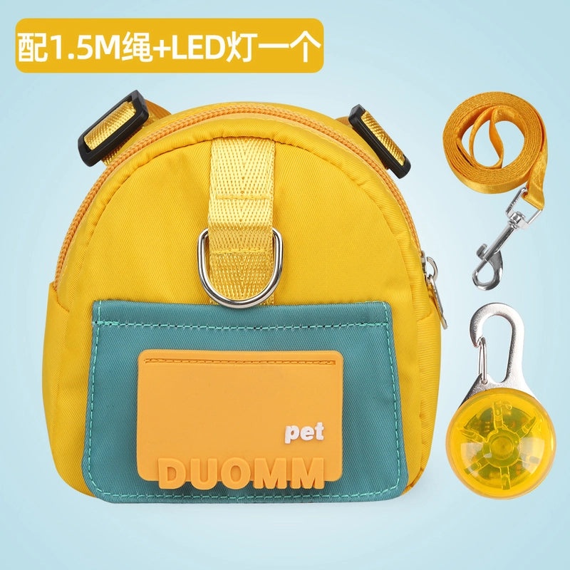 Cartoon Dog Backpack for Pets Outdoor Travel Small Schoolbag Lightweight Pet Supplies|Pet Accessories